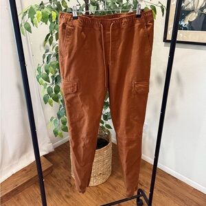 Forever 21 Rust Cargo Jogger Pants Size M